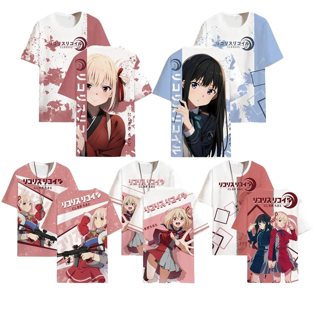 リコリス・リコイル グラフィックTシャツ L 錦木千束 ちさと 錦木千束 フルグラフィックTシャツ [リコリス・リコイル] | 二